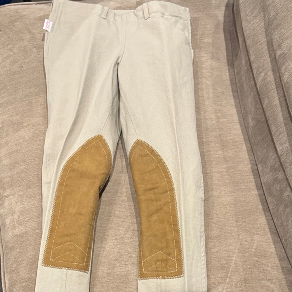 The Tailored Sportsman Beige Riding Breeches - Picture 2 of 5